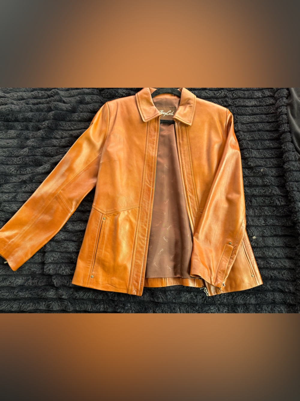 Classic Tan Leather Jacket